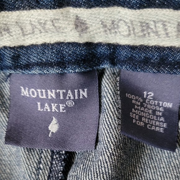 Mountain Lake Blue Denim Pencil Skirt - Picture 3 of 3